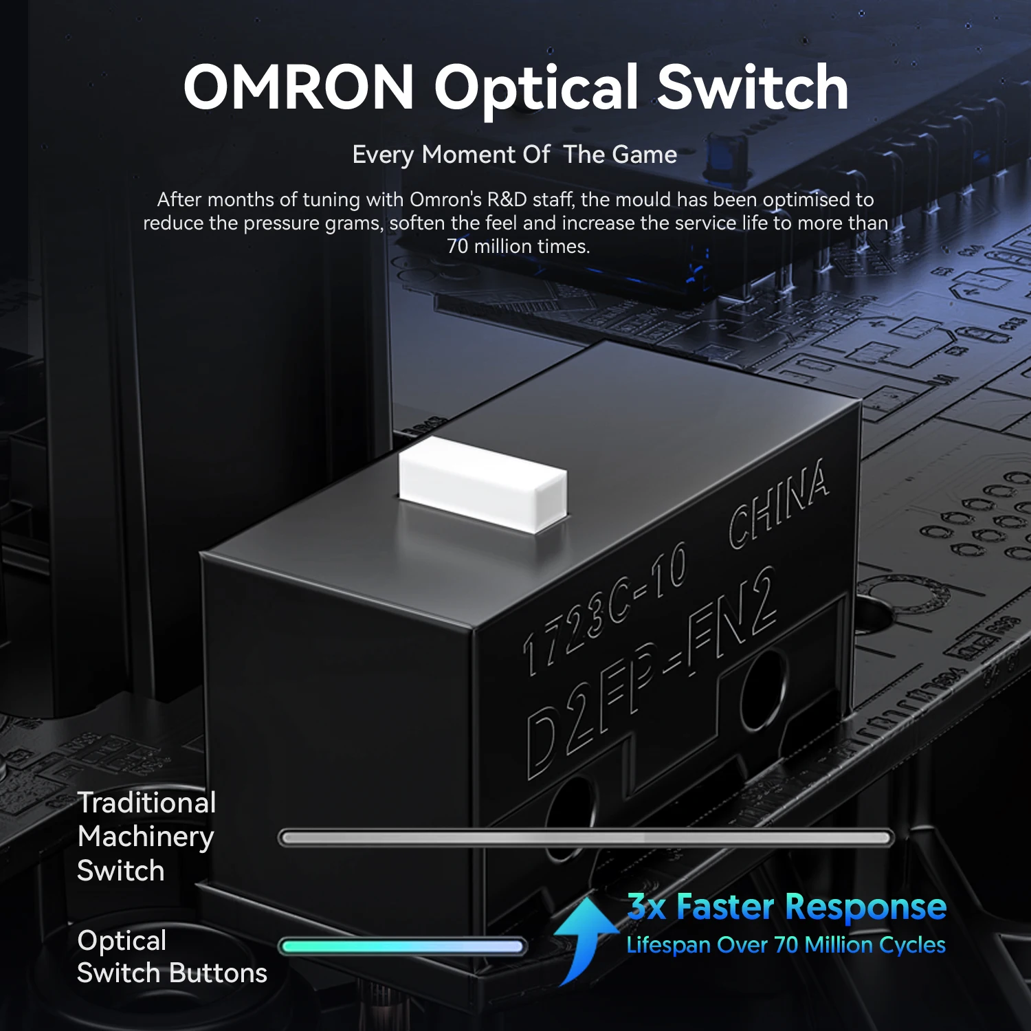 Ratón inalámbrico ligero para juegos ATTACK SHARK R2 de aleación de magnesio PAW3950 de 8KHz - imagen 5