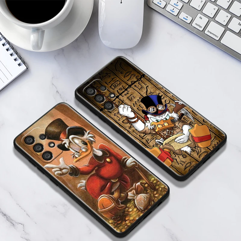 Scrooge McDuck-funda suave negra para teléfono Samsung, A55, A35, A25, A15, A14, A73, A53, A13, A05S, A03S, A02S, A71, A52, A32 - imagen 3