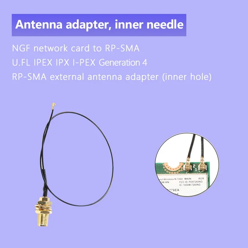 Antena dedicada a tarjeta de red NGFF, WIFI ANT, AX210, R5S, AX200 - imagen 4