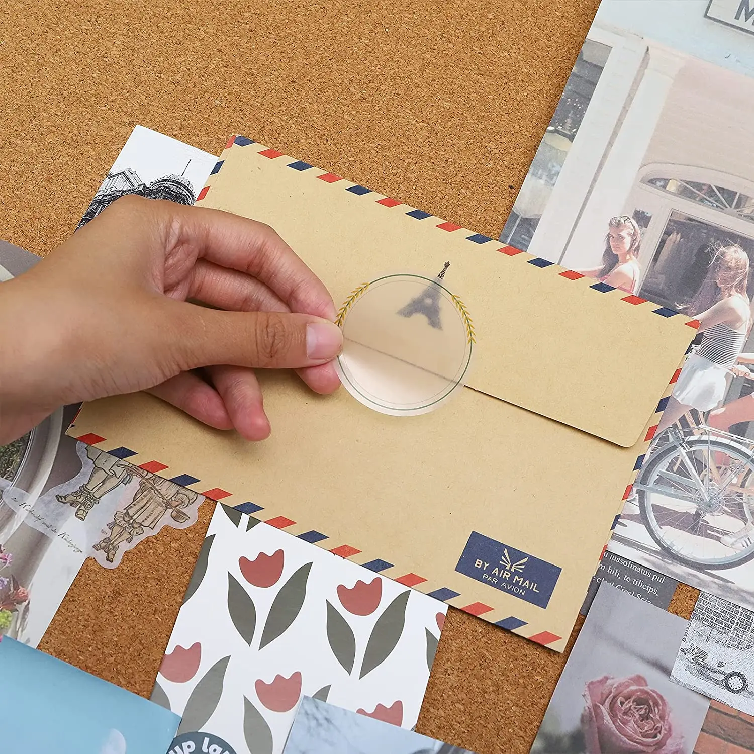 Phomemo-Papel de etiquetas autoadhesivo cuadrado multiusos, rollo de papel para impresora de etiquetas Phomemo M110/M200 - imagen 3