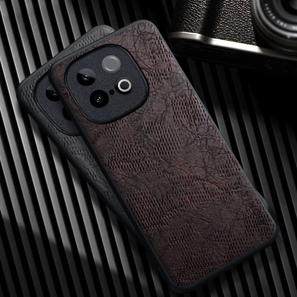 Funda de cuero para teléfono móvil Vivo iQOO Neo 10 Wind Cortex Pattern