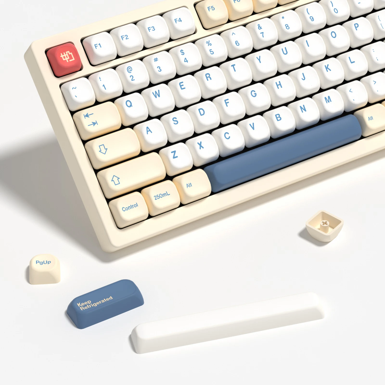 KBDiy GMK teclas de leche de soja Retro perfil KOA PBT teclas para Aula F75 F99 F87 Pro mad 60he 68he tapa de tecla Teclado mecánico para juegos aula F87 F108 F99 Pro ACE60 ACE68 RAINY75 AK74 gx87 crush80 raven68 mad 6