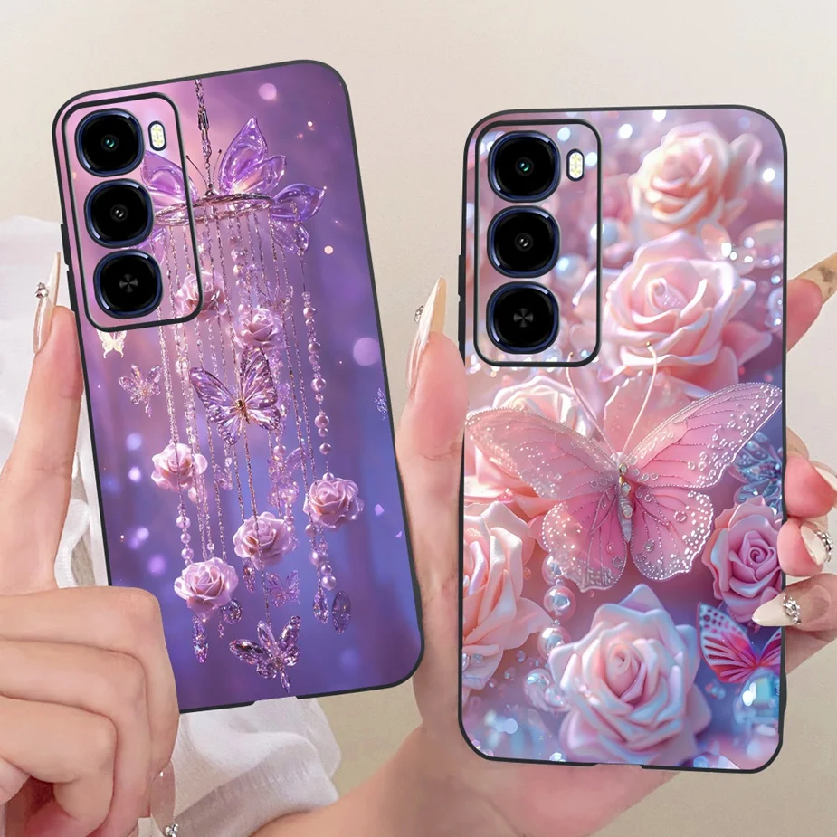 Para Itel City 100 4G funda C671L Linda funda pintada 6,75 ''funda de teléfono de silicona suave para Itel City 100 City100 4G funda trasera Coque - imagen 5