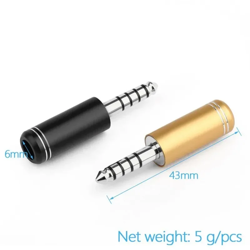 Conector de clavija de auricular equilibrado de 5 polos de 4,4mm para NW-WM1Z/A auriculares Audiophile adaptador de cable de Audio chapado en rodio dorado 4,4 - imagen 5