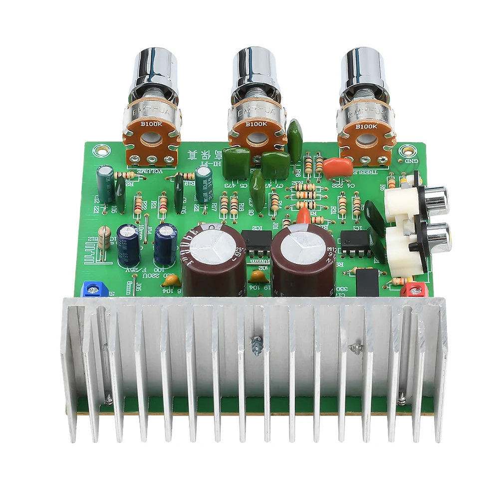 Módulo amplificador de Audio TDA7265, placa amplificadora de potencia HiFi 4558, preamplificador de 2,0 canales, placa amplificadora de potencia AC 12-15V 40W + 40W - imagen 2