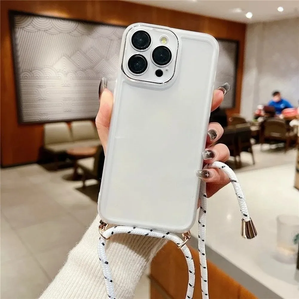 Funda de teléfono con cadena y cordón para collar cruzado, cubierta protectora de lente para Honor X9C X9D X9A X9B X8A X8B X8C X7B X7C X7D X6A X6B X6C - imagen 5