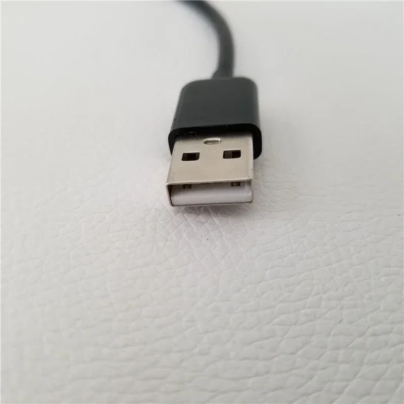 Adaptador convertidor USB tipo A macho a 5,5 x 2,1 mm CC hembra Cable de carga de alimentación negro 30 cm - imagen 3