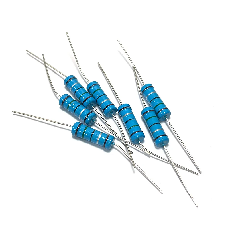 10 Uds 3W resistencia de película metálica 1.5R 15R 150R 1.5K 15K 150K 1R5 15 150 Ohm precisión 1% resistencia de anillo de cinco colores 0.1R-910K - imagen 4