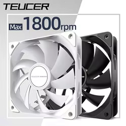 Teucer Ventilador para Caja 120 mm PWM Silencioso