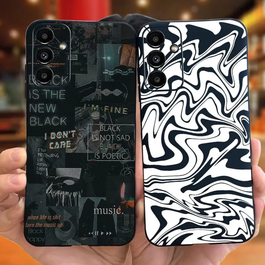 Funda trasera de silicona suave para Samsung Galaxy A04S SM-A047F / A13 5G SM-A136B, carcasa moderna con patrón fresco, TPU, A13 5G A04s - imagen 3