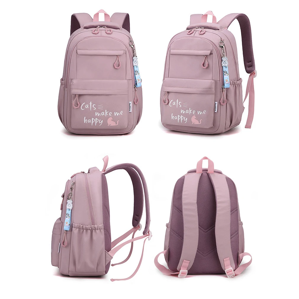 Mochila escolar para niña, mochila para adolescentes, mujeres y niños, mochila escolar rosa para primaria, mochila alta para adolescentes y niños - imagen 5