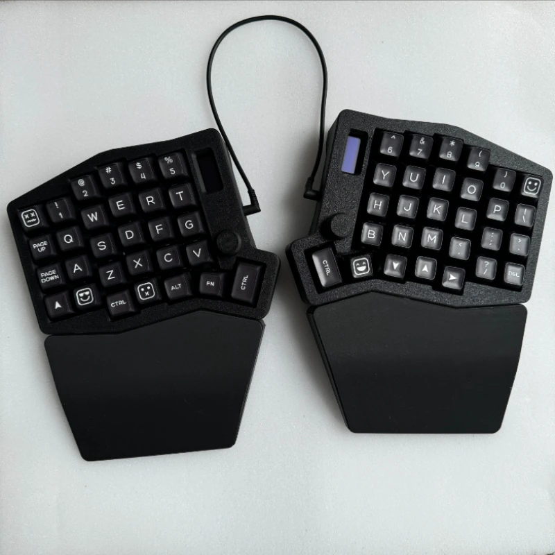 Kit de teclado dividido Sofle RGB de 58 teclas, soporte de mano magnético, teclado mecánico dividido con cable intercambiable en caliente personalizado, ergonómico QMK/VIAL - imagen 3