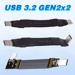 Cable USB-C Corto FFC 90° 20Gbps 3A para Móvil Tablet