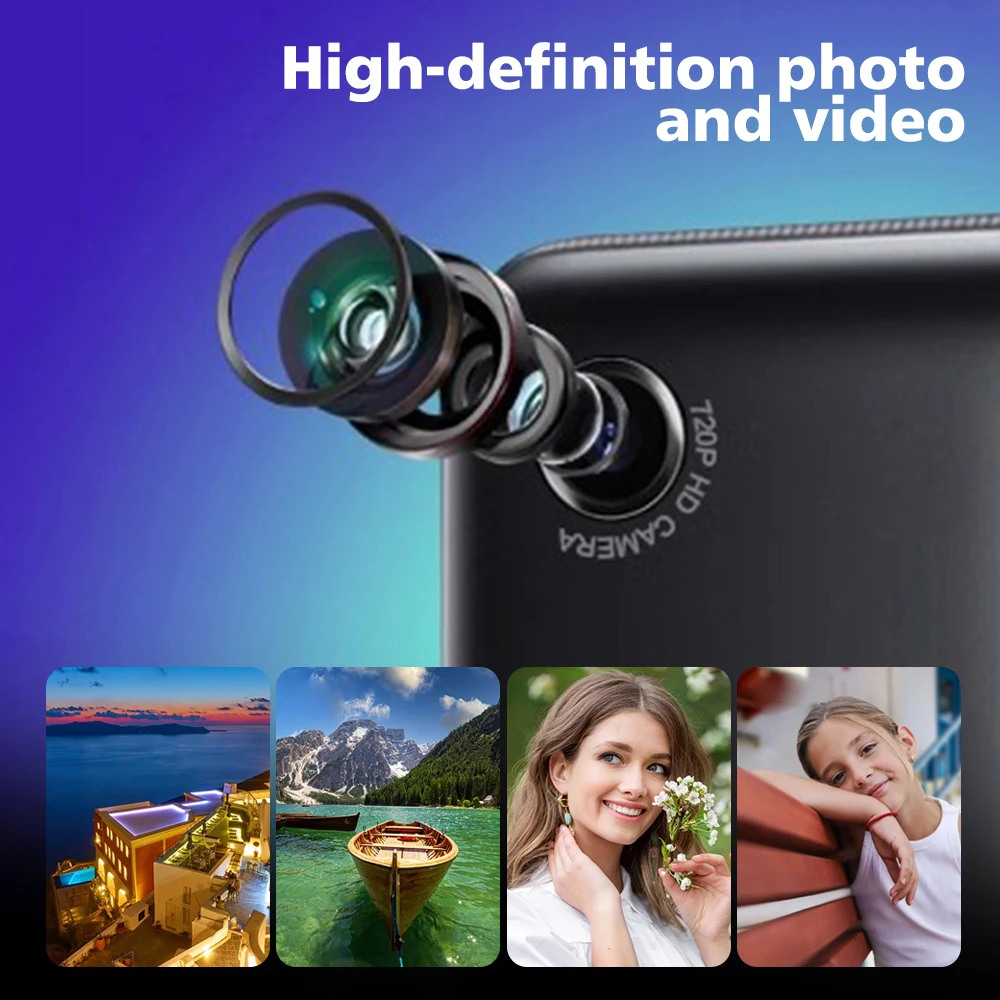 Reproductor de MP3 Bluetooth 5,4, altavoz incorporado, reproductor de música de alta fidelidad, pantalla táctil de 2,4 pulgadas, Walkman MP3, vídeo, Radio FM, cámara de grabación - imagen 3