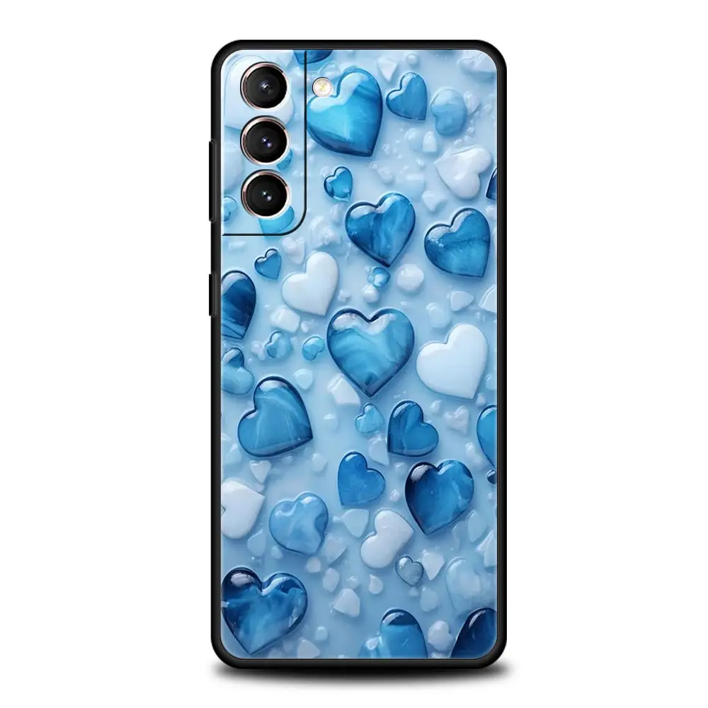 Funda de teléfono Love Heart para Samsung Galaxy S25 Edge S24 S23 S22 S20 Ultra S21 FE 5G S10 Plus, funda suave de TPU - imagen 2