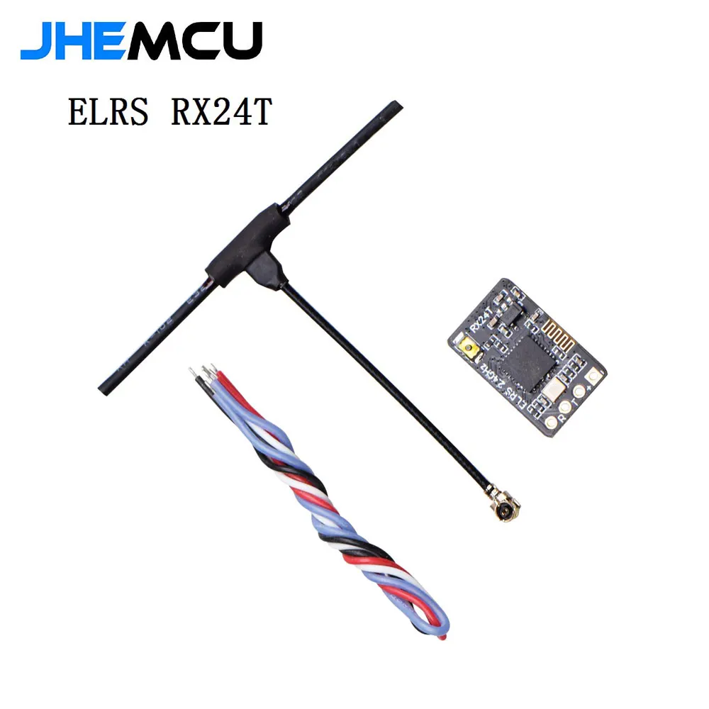JHEMCU ExpressLRS RX24T 2,4G ELRS Radio Nano receptor de largo alcance para FPV Racing Freestyle Drones piezas de bricolaje LR4 LR5 - imagen 2