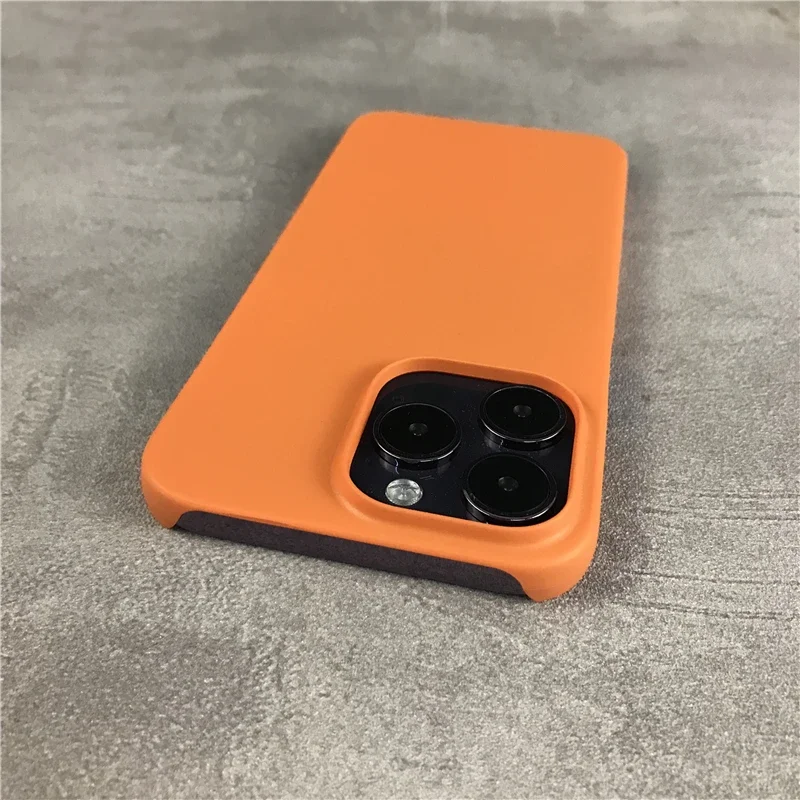 Funda rígida mate de lujo para iPhone 17 Air 17Pro 16 Pro 15 14 Plus 13 12 11 Pro Max, carcasa trasera Simple de Color caramelo - imagen 3
