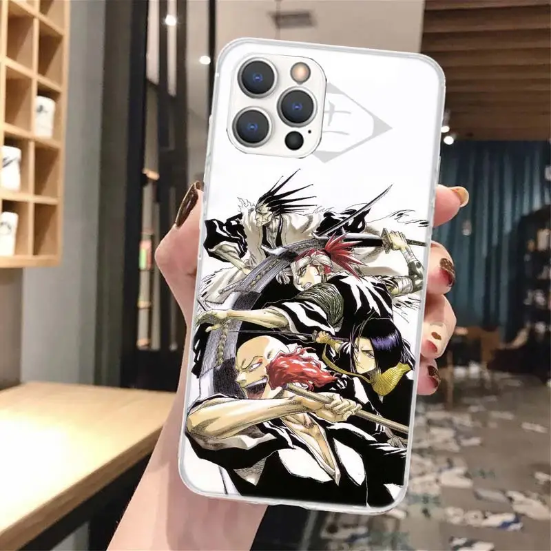 Funda de teléfono de silicona Bleach Zaraki Kenpachi para iPhone 17 16 16E 15 Pro Max 14 Plus 11 13 Mini 12 7 8 SE Air 17Pro Shell 17 - imagen 4