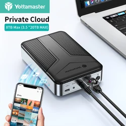 Yottamaster Caja NAS SATA para disco duro HDD en red privada