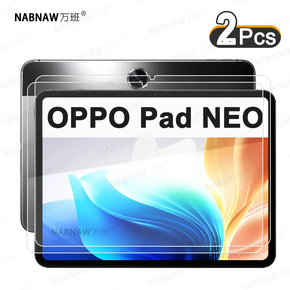 2 piezas HD Protector de pantalla a prueba de arañazos vidrio templado para OPPO Pad NEO LTE WiFi 11,36 pulgadas 2024 película protectora para tableta - imagen 2