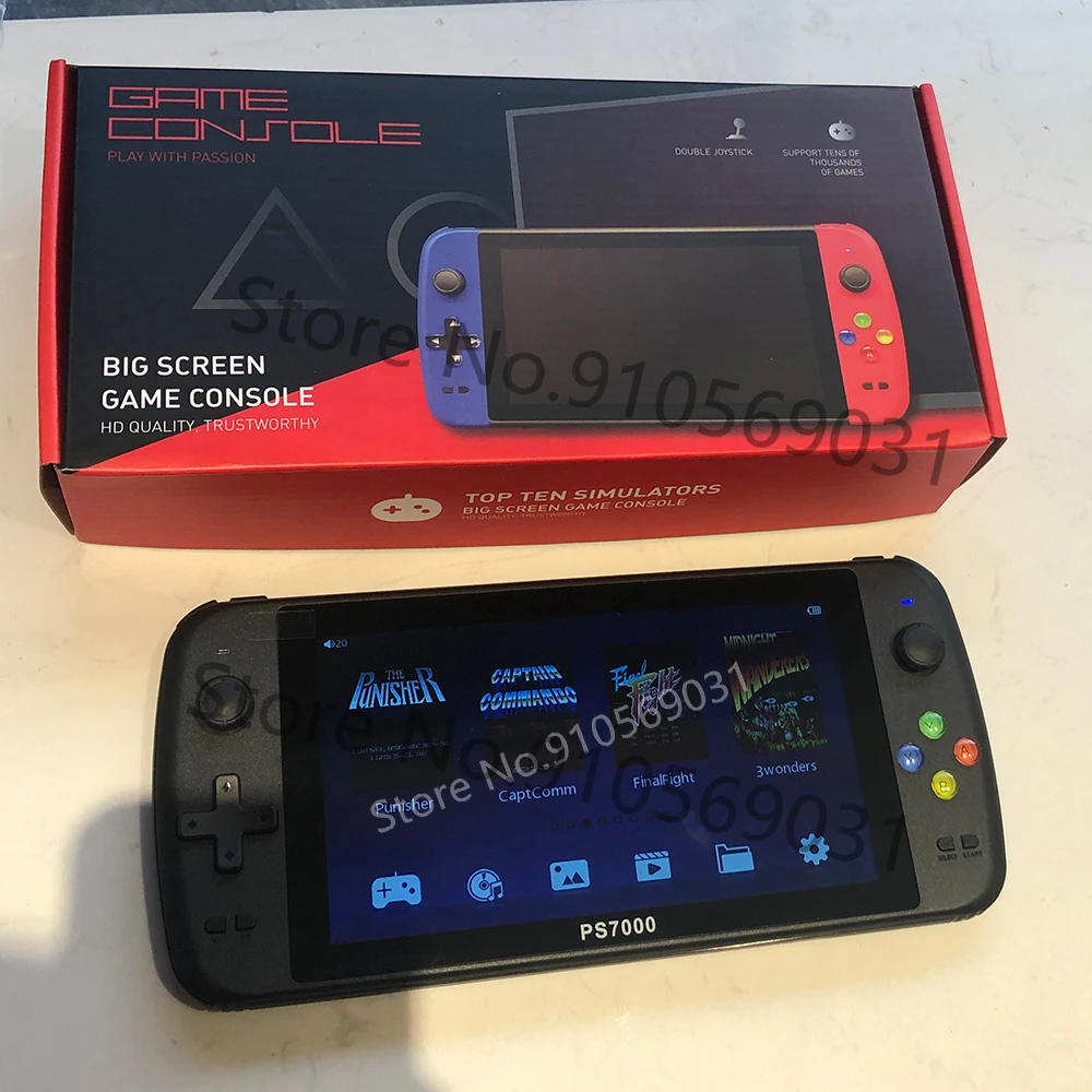 Consola de videojuegos portátil Retro HD de 7 pulgadas PS7000, más de 6000 juegos, consola de reproductor de juegos portátil para PS1 - imagen 3
