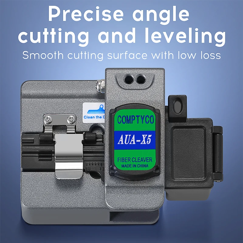 COMPTYCO AUA-X5 cuchilla de fibra óptica herramienta de corte de fibra de alta precisión FTTH cuchillo de corte de Cable de fibra óptica 16 hoja de superficie - imagen 3