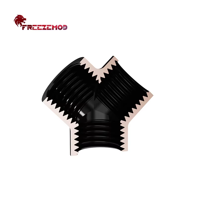 Freezemod Distribuidor Refrigeración Líquida G1/4 – Y 3 Vías - imagen 3