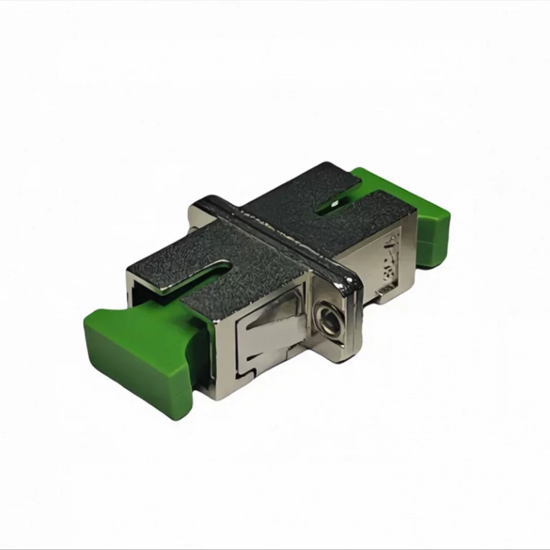 Adaptador SC simplex 10 Uds con obturador Metal óptico ftth sc SX acoplador SC APC UPC SM conector de fibra evitar ftthELINK láser - imagen 5