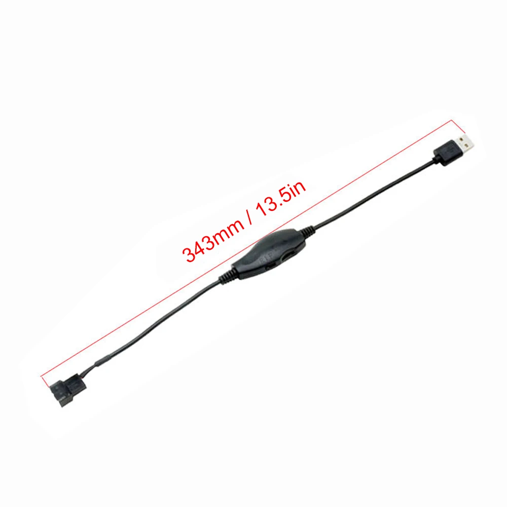USB a 4 pines PWM 5V ventilador con funda USB USB a 4 pines adaptador de ventilador Cable conector adaptador de corriente reemplazo de Cable - imagen 3