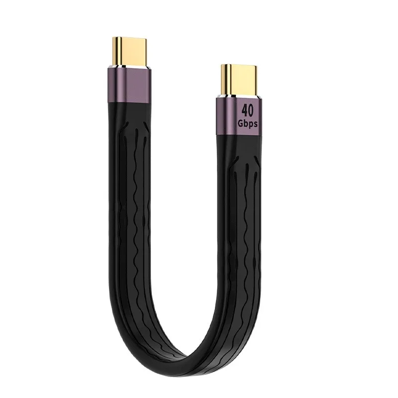 Cable de datos USB4.0 40Gbps USB C a tipo C Cable corto PD100W Gen3 8K 60Hz Cable para Pad Phone Thunderbolt 3 SSD Cable de banco de energía - imagen 2