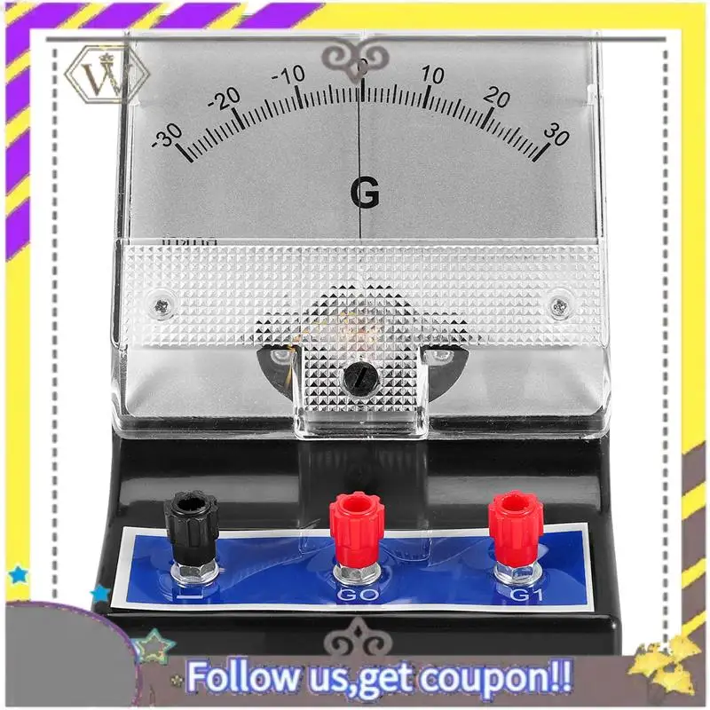 Nuevo amperímetro analógico tipo puntero probador de amperios de corriente eléctrica amperímetro sensible microamperímetro galvanómetro - imagen 2