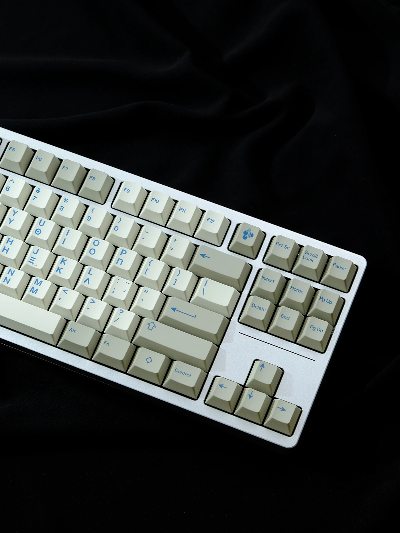 Shenpo Retro Azul Griego Teclado Mecánico Teclas PBT Dye Sub Cherry Profile Fullset Keebox - imagen 5