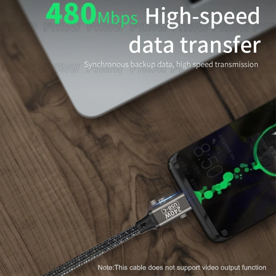 Cable USB tipo C PD3.1 de carga rápida, 240W, QC5.0, QC4.0, para iphone 15, Huawei, Samsung, Xiaomi VOOC Warp, Macbook - imagen 4