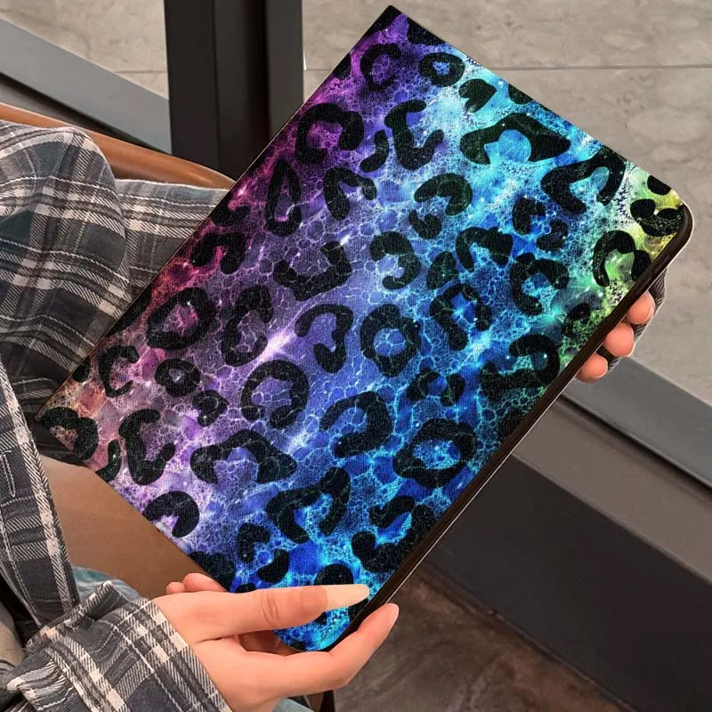 Arte geométrico estampado de leopardo para Samsung Galaxy Tab S7 S8 S9 S10 11 12,4 13,1 FE Plus Lite pulgadas funda para tableta - imagen 2