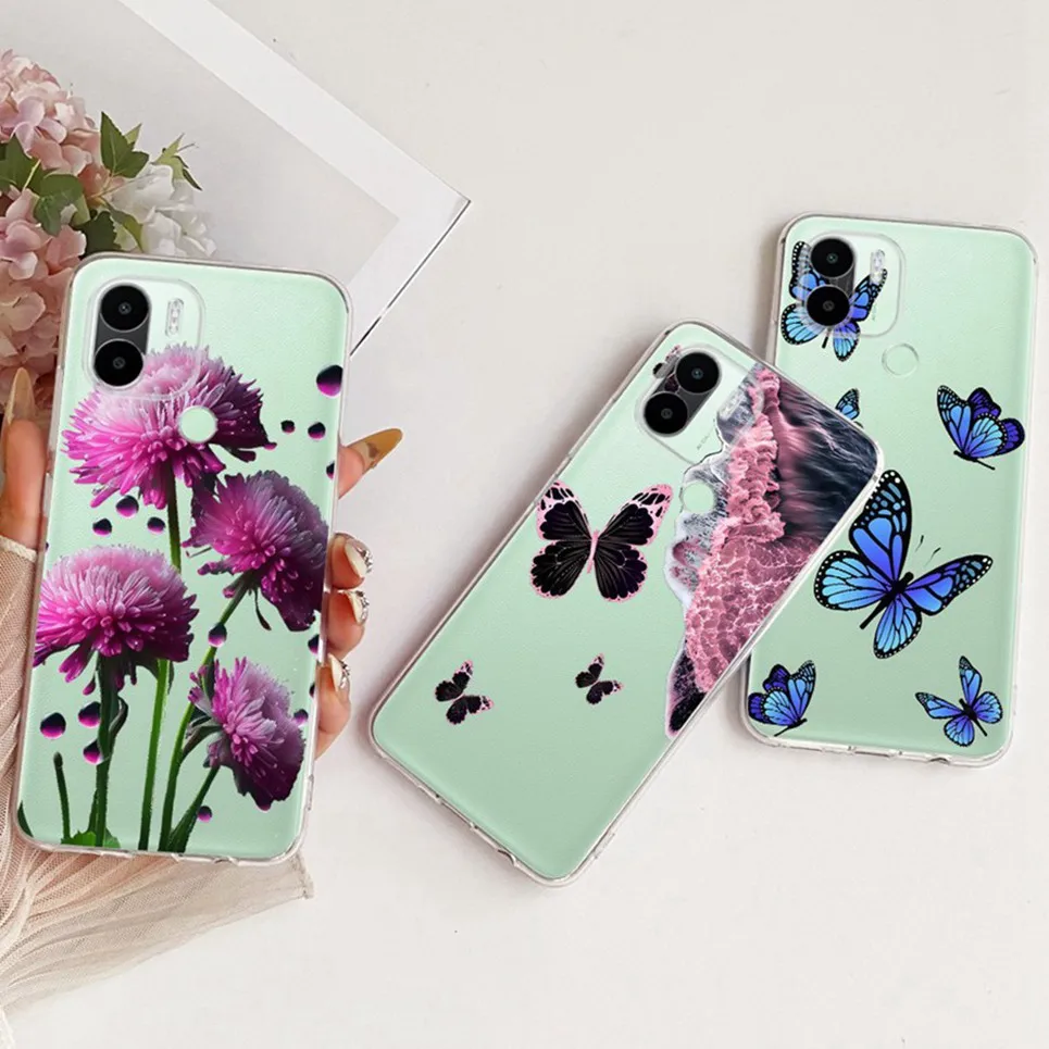 Funda transparente de TPU para Xiaomi Redmi A1 + A2 +, fundas de teléfono con patrón de nuevo estilo para RedmiA1 RedmiA2 A1 A2 Plus, fundas para parachoques - imagen 4