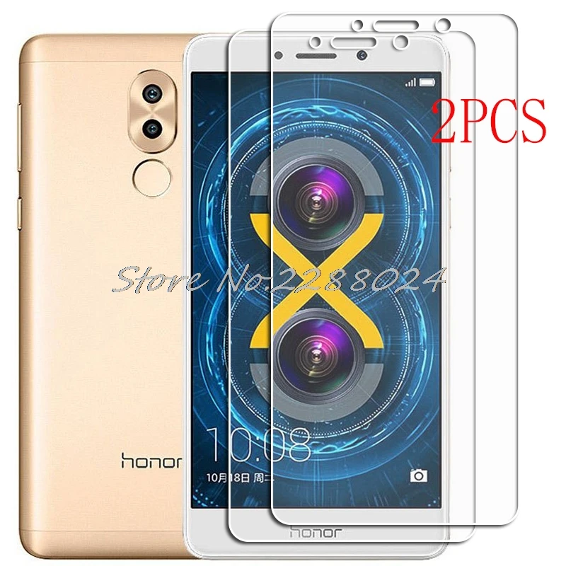 Protector de pantalla de vidrio templado para móvil, película protectora de alta definición para Huawei GR5 2017 BLN-AL10, BLL-L22, BLN-L21, Honor 6X, 2 uds.