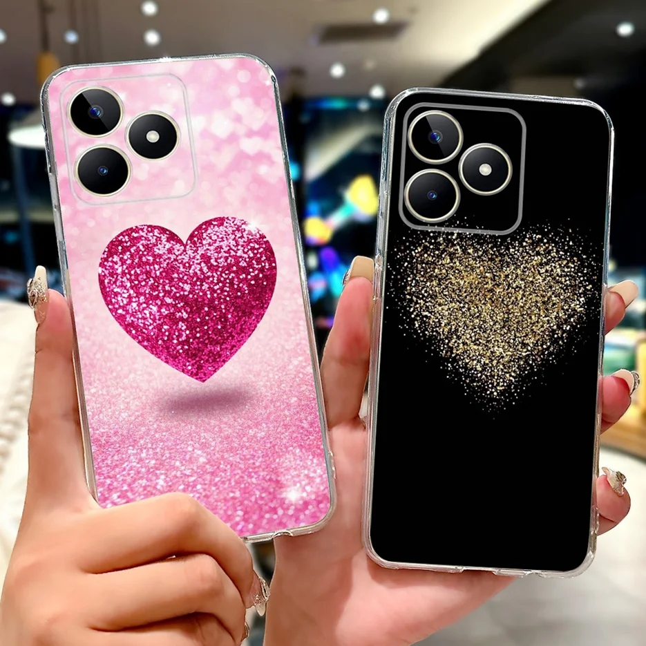 Para Realme Note 50 funda RealmeC51 C 53 funda pintada de lujo funda de teléfono de silicona suave para Realme C53 C 51 Note50 RealmeC53 Fundas - imagen 3
