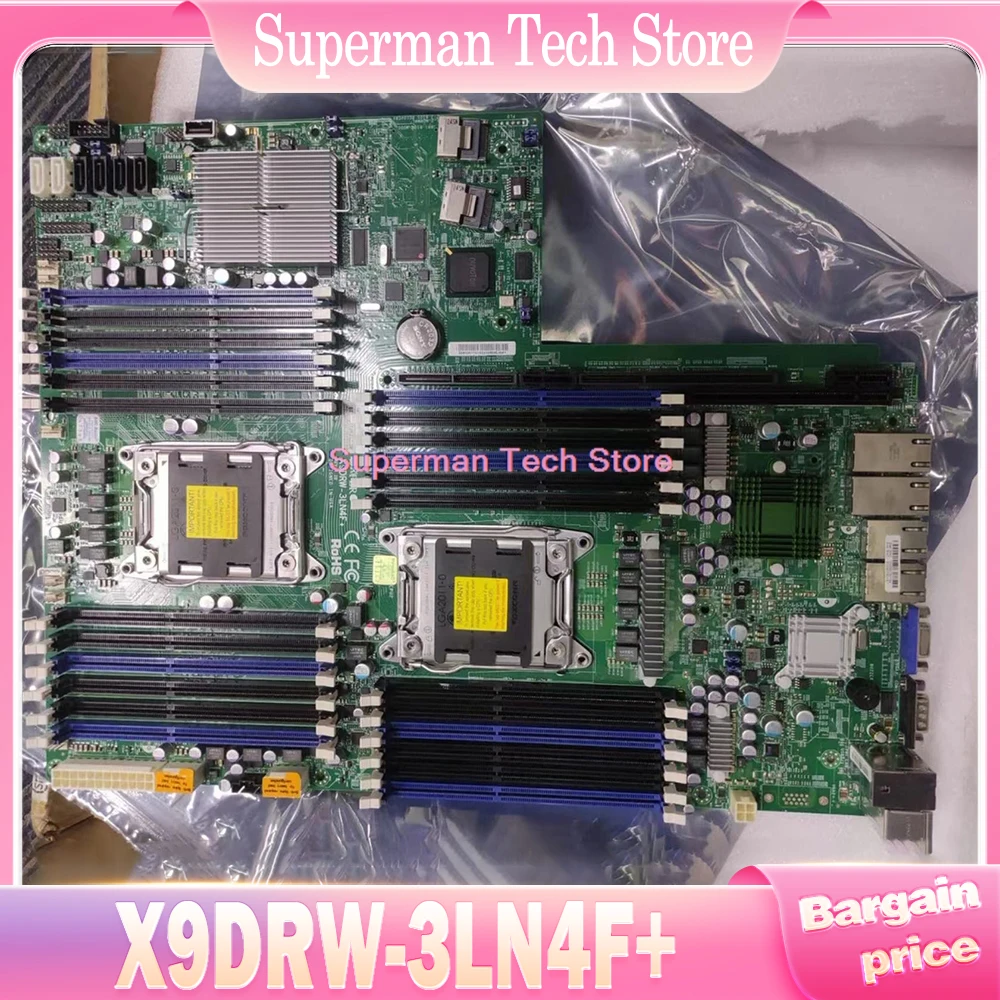 Para placa base de servidor Supermicro Xeon E5-2600 V1/V2 familia DDR3 LGA2011 X9DRW-3LN4F + - imagen 2