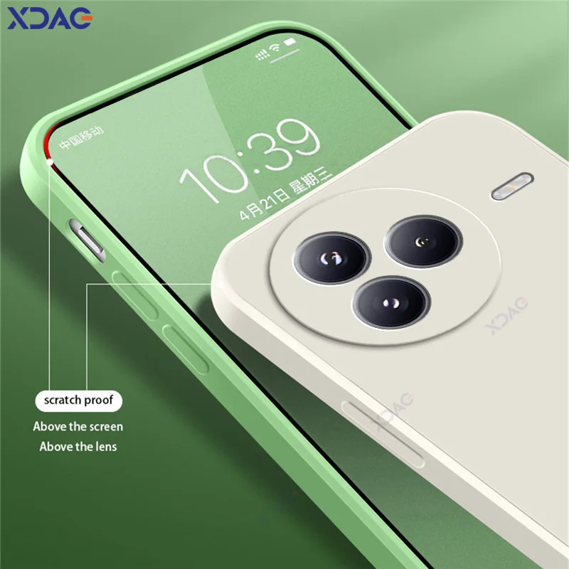 Fundas de lujo para teléfonos móviles Xiaomi Civi 5 Pro 5G, protección de cámara Civi5Pro, funda protectora de silicona líquida cuadrada suave - imagen 3