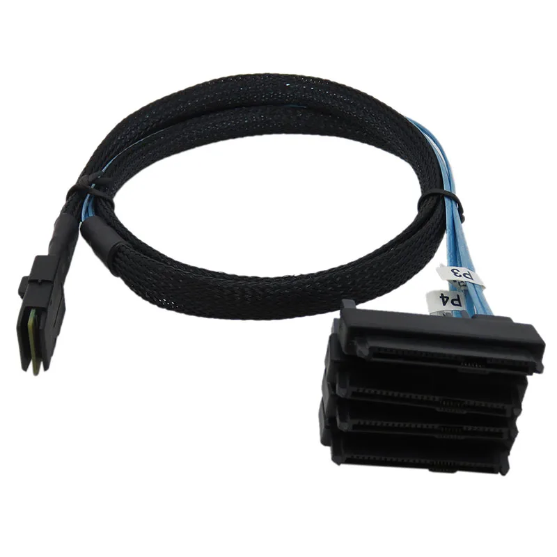 Mini Cable SAS interno de 36 Pines, SFF-8087 SFF-8482 a 4, con conector de alimentación de 15 Pines, controlador Raid, Host a disco duro Target SATA - imagen 4