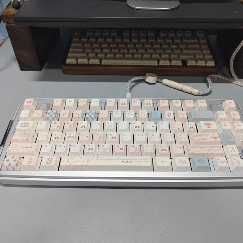 Cherry Profile Keycaps Anime Sweet Rococo Keycap Decoración para Keyboardmaoha Compatible: 61/68/75/82/84 Modelos Keycaps - imagen 5