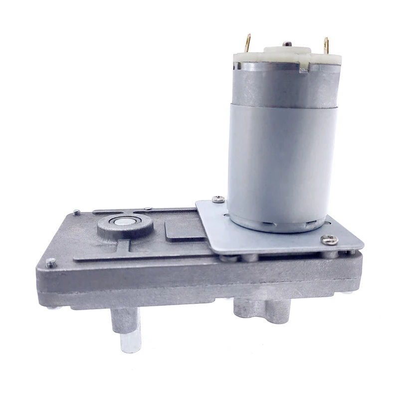 Motor Reductor Helicoidal 12V CC Alto Par Engranaje Metal Bloqueo Inverso - imagen 3