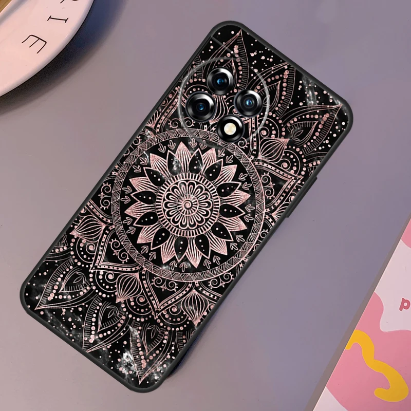 Funda de Mandala con patrón indio para OnePlus 12 11 9 10 Pro 9RT 10T 10R 12R OnePlus Nord CE 2 3 Lite 2T N10 N20 - imagen 5