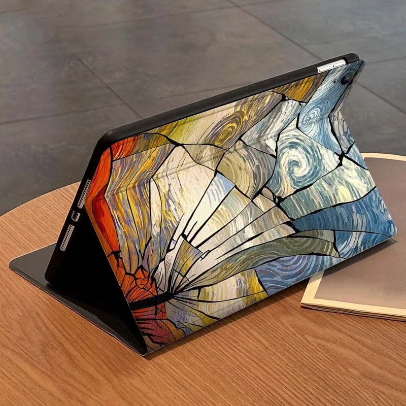 Mosaico de colores ondulados para Samsung Galaxy Tab A A7 A8 A9 A11 S6 S11 10,1 10,4 10,5 pulgadas Lite Plus funda para tableta - imagen 3