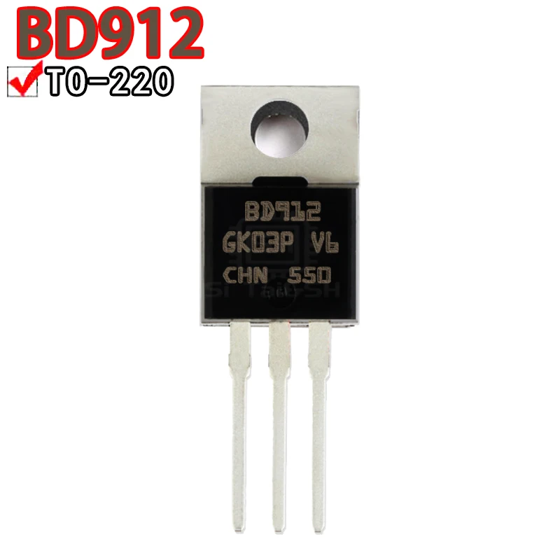 Transistor darington BDW93C TO-220 BDW93 TO220, 10 piezas, BD241C, BD243C, BD244C, BD911, BD912, BDW94C, BDX33C, BDX34C, BDX53C - imagen 3