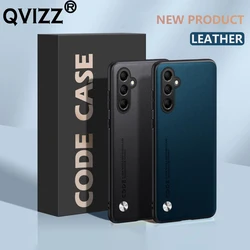 Funda Cuero Fibra de Carbono Samsung Galaxy M16 Antigolpes