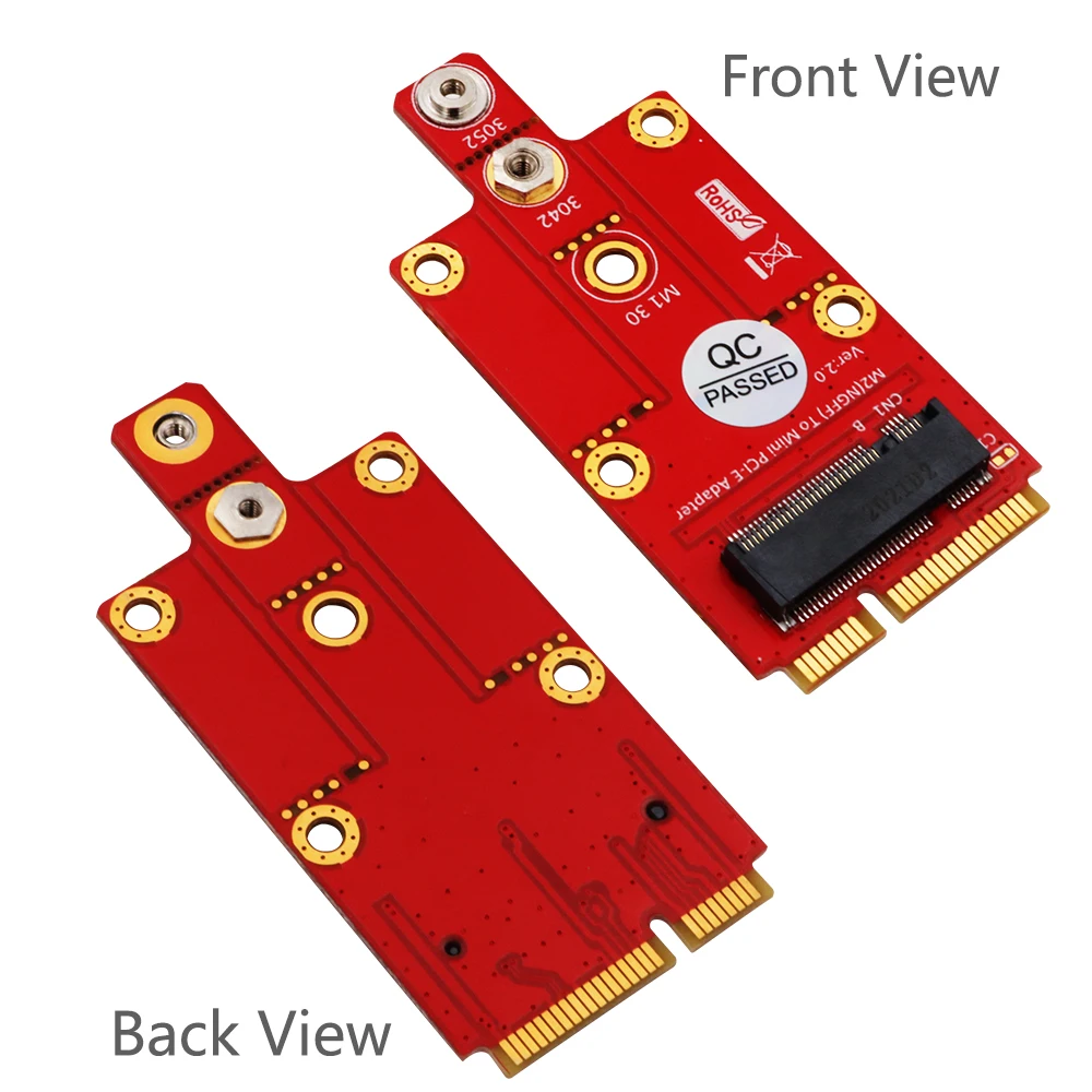 Adaptador M.2 NGFF Key B a Key B, tarjeta de protección de prueba, compatible con 2230/2242/2260/2280, compatible con llave B SATA-bus SSD y módulo LTE 3G/4G - imagen 2
