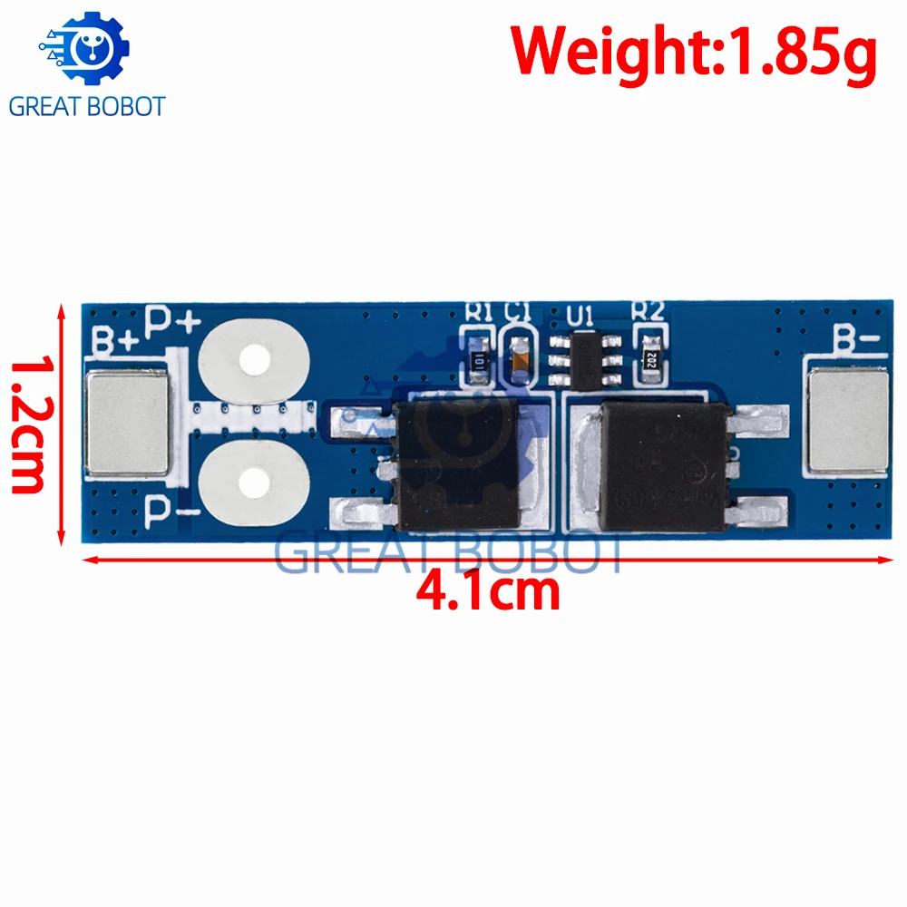 BS 1S 12A 3,7 V Li-ion/3,2 V Lifepo4 18650 Placa de protección de carga de batería protección contra cortocircuitos BMS PCM para Motor eléctrico - imagen 2
