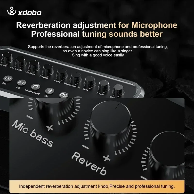 Altavoces inalámbricos portátiles para Karaoke, subwoofers de cine en casa de alta potencia con Audio para escenario al aire libre de 200W con micrófono por Audiophile Musi - imagen 5