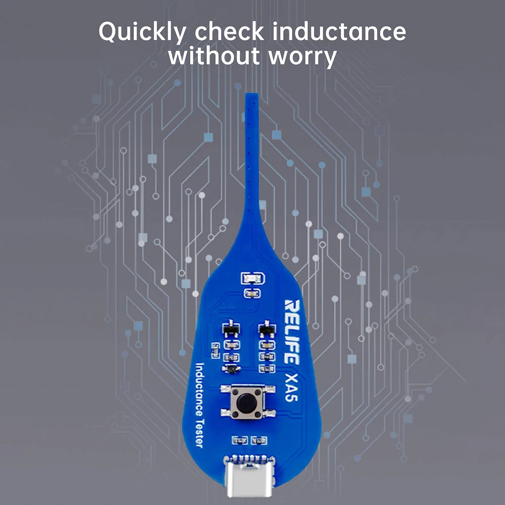 Probador de inductores tipo C XA5, probador de bobina de placa base, herramienta de detección de fallos para solución rápida de problemas con indicador LED verde - imagen 3